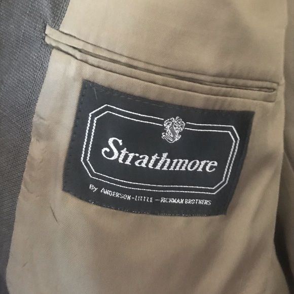 Mens suit jacket Strathmore USA 100% wool 42 Long - Picture 5 of 8